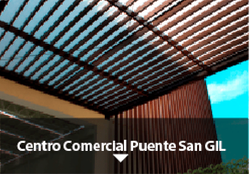 solución cubiertas de Exiplast en centro comercial Puente San Gil