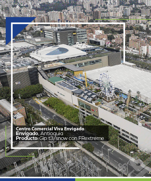 Centro Comercial Viva Envigado con tejas de Exiplast