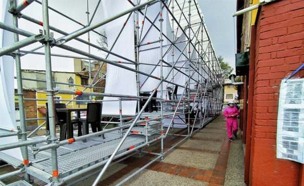 plaza de comidas en Bogotá