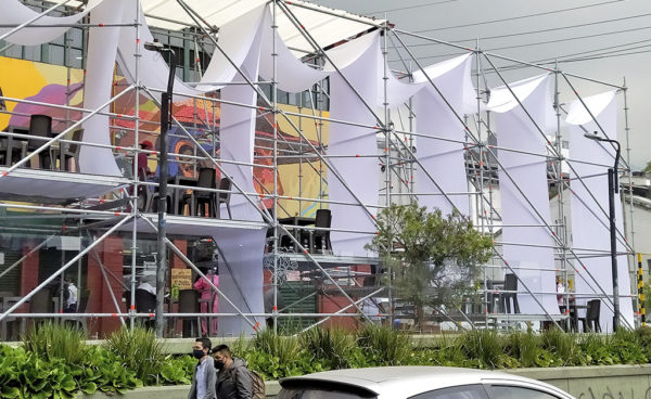 plaza de comidas en Bogotá