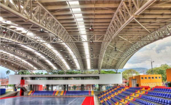 Techo traslúcido: Coliseo Korfball (Cali)