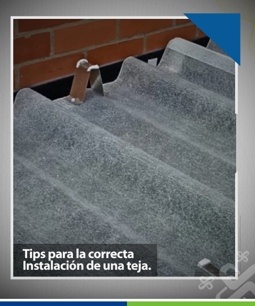 instalación de teja
