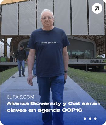 Alianza Bioversity y Ciat serán claves en agenda académica de la COP16