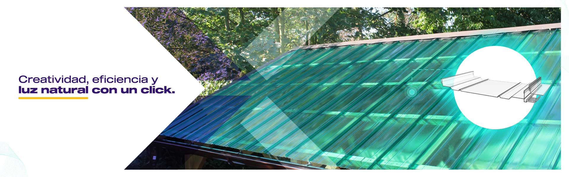 cubiertas en policarbonato.