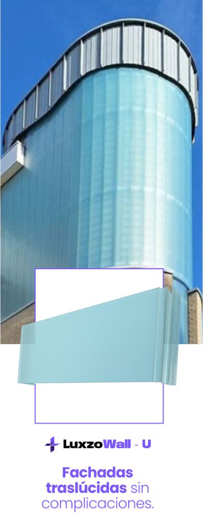 Fachadas traslúcidas en policarbonato