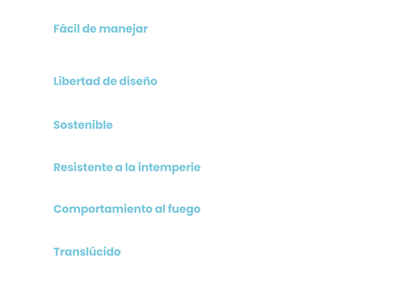 Fachadas traslúcidas sin complicaciones.
