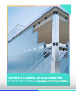 Fachadas y cubiertas LUXZO policarbonato