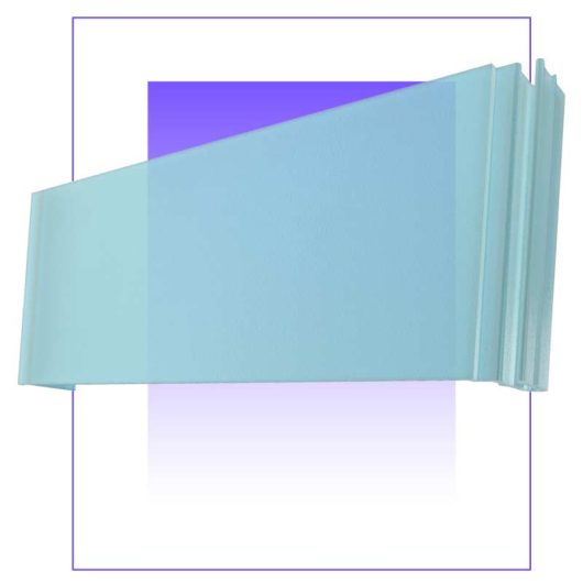 Fachadas traslúcidas sin complicaciones.